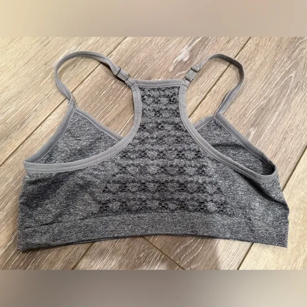 Gray Women's Bralette Sports Bra - Image 2
