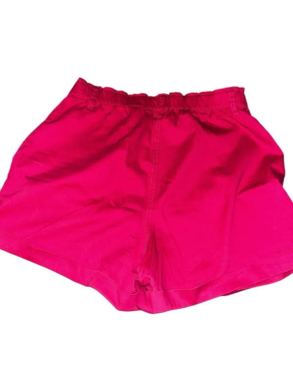 H&M Bright Hot Pink High Waist Elastic Shorts - Image 2