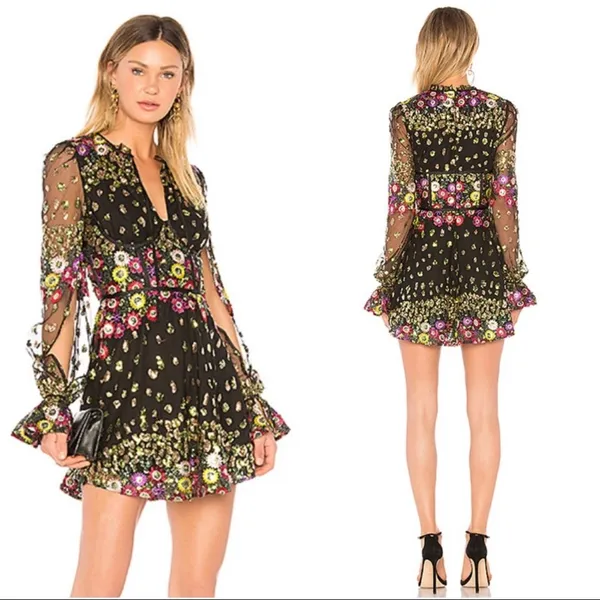 Lovers + Friends Kensington Sequin Dr… - Image 2