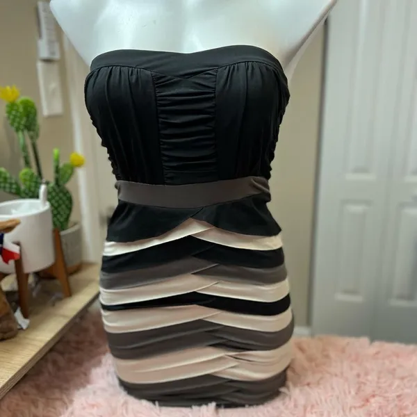 Strapless dress Black Size M - Image 5
