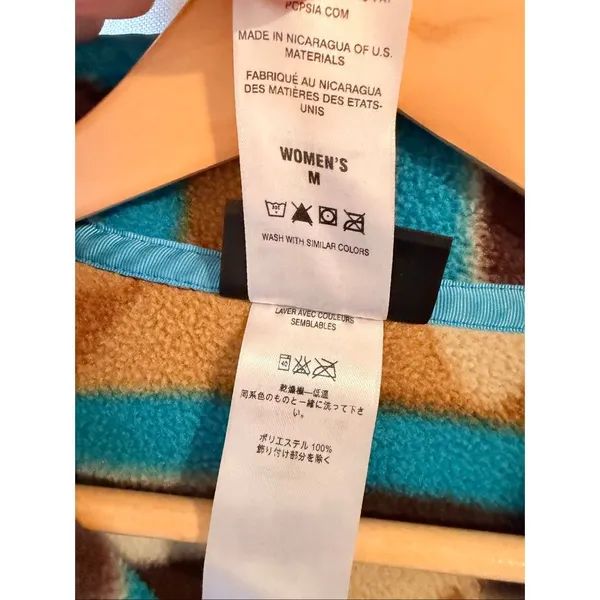 Patagonia Synchilla Aztec Snap T Fleece Pullover‎ Hiking Jacket Women's Medium - Image 3