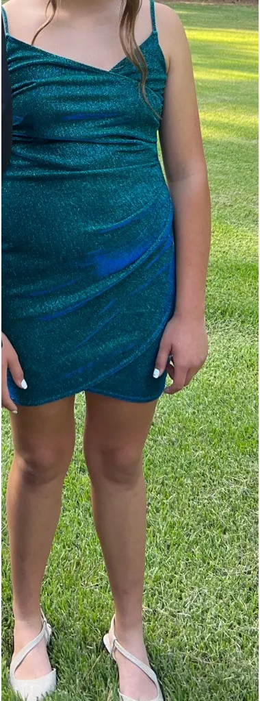 Dillard's Blue sparkle homecoming dress - Image 3