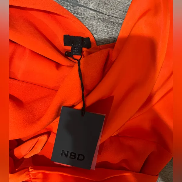 NBD X REVOLVE Jasper Mini Dress in Red Orange - Image 6