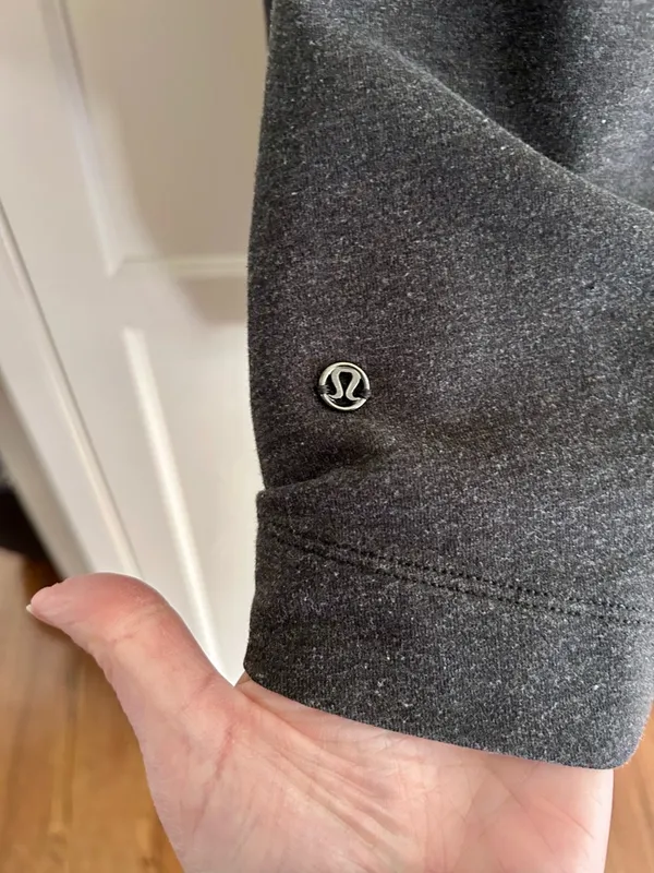 Lululemon Charcoal Gray Full-Zip Hoodie, 12 - Image 5