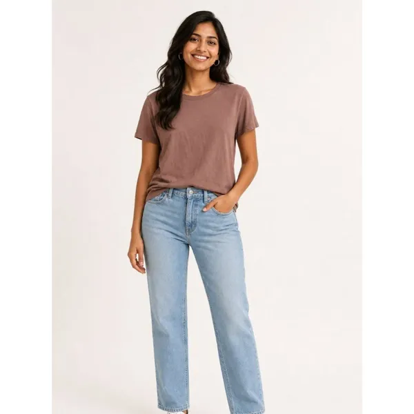 Abercrombie SoftAF Relaxed Tee Dusty Rose M - Image 2