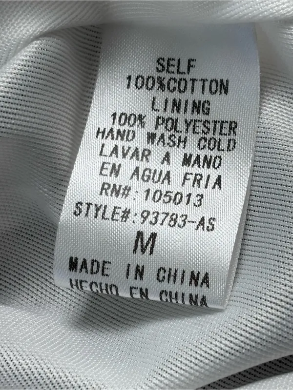 Altar'd State Dress Medium M Gray White Striped Cotton Mini Boho Babydoll Lined - Image 9