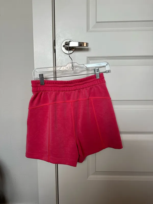 Lululemon Glaze Pink Softstreme High-Rise Shorts 4" - Image 3