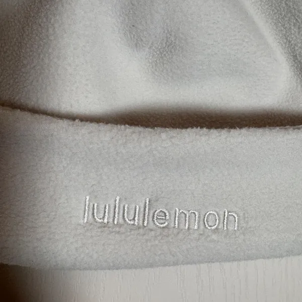 lululemon Fleece Beanie, Double Layer, NWT, L/XL Color BONE - Image 2