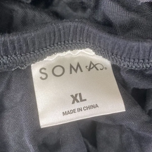 Soma Black Lace Trim Short Sleep Dress XL - Image 5