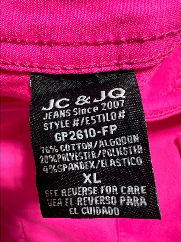 Bold Hot Pink Flared JC Jeans - Image 7