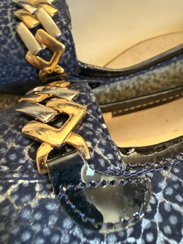 Amalfi Rangoni Leather Navy Oste Loafer Flats Shoe Size 6.5 NWOB - Image 7