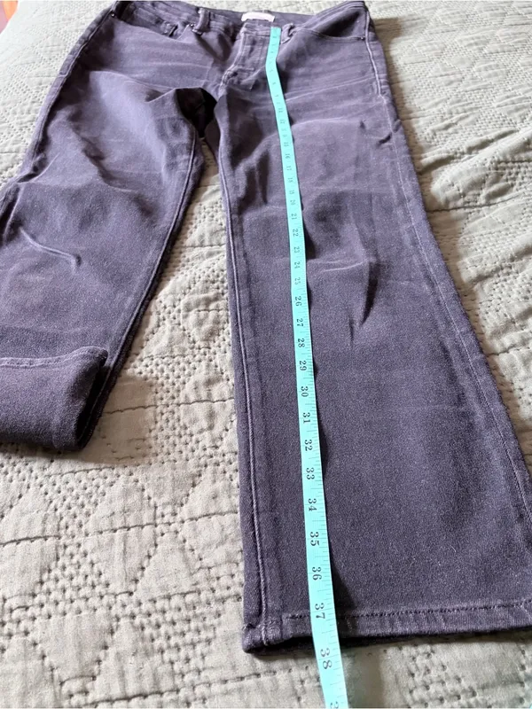 Good American Good Straight Black Jeans Size 6/28 - Image 10