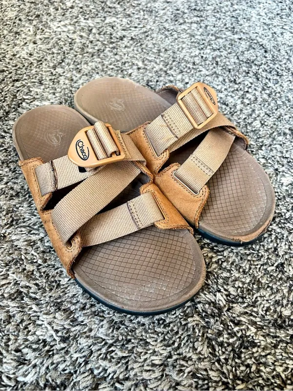 Chaos Women’s Lowdown Leather Slides Light Brown size 7 - Image 2