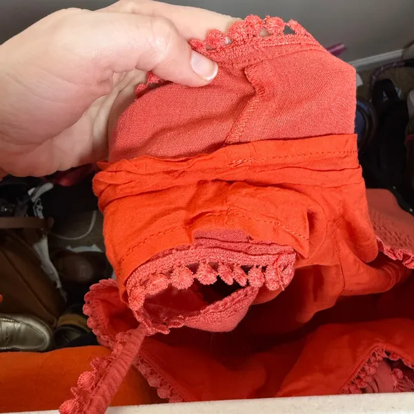 Majorelle Joyce Linen Blend Romper in Red Sz S EUC Summer Sexy Beachy Date - Image 13
