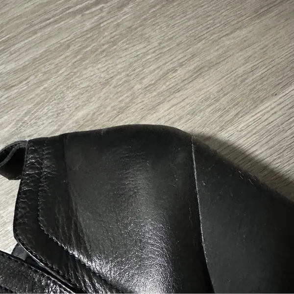 Dolce Vita DV Black‎ Leather Side Zip Block Heeled Booties Size 9 - Image 12