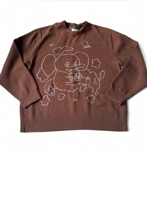 Aritzia TNA brown elephant sweater - Image 2