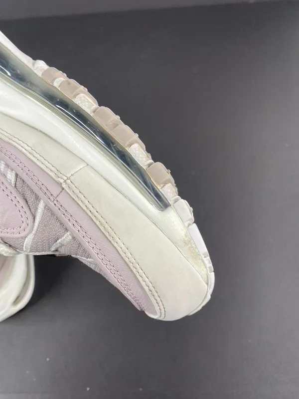 Nike Air Max 98 Summit White Violet Ash Gray Sneakers Size 7.5 - Image 10