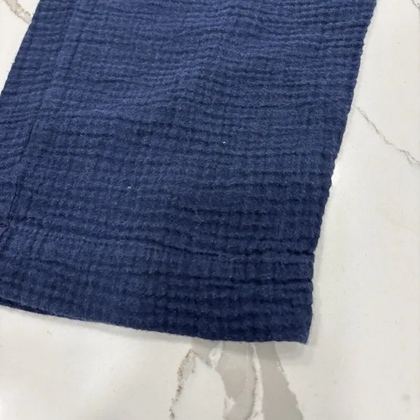 Petite Plume Pants Womens Size Large Navy Gauze Drawstring Cotton - Image 2
