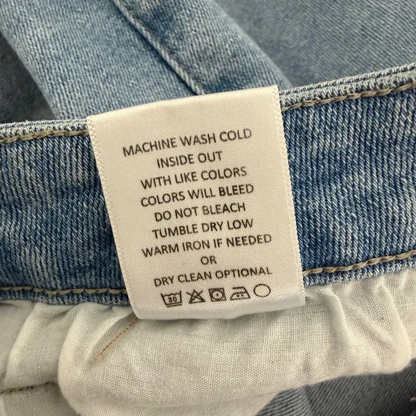 Mica Los Angeles Jeans 90's Vintage Crop Flare LightWash Distressed HighRise 20‎ - Image 11