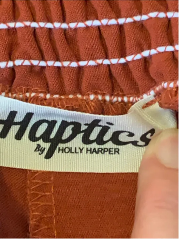 Women's Haptics Wide Leg Pants Size L Burnt Orange - Image 2
