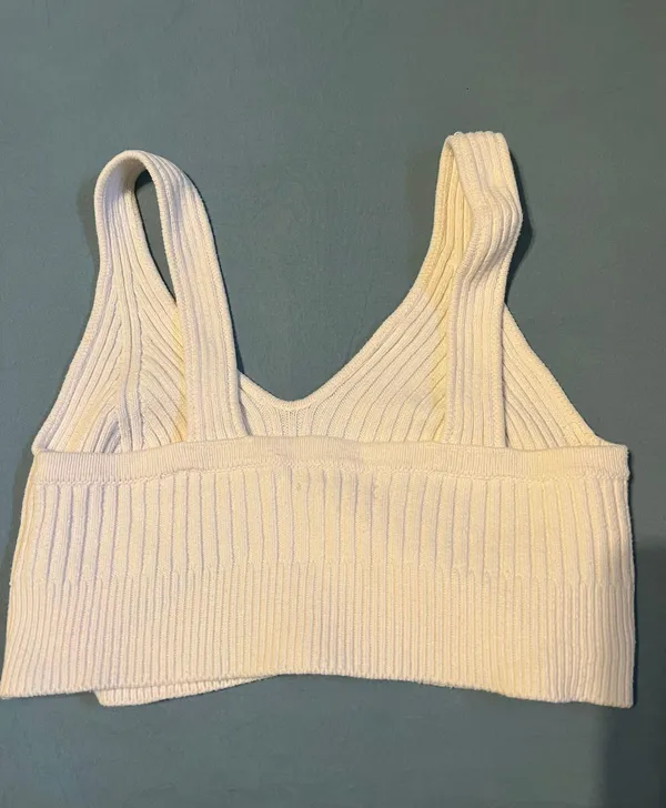 Urban Outfitters Ribbed Knit Crop Tank Top - Image 2