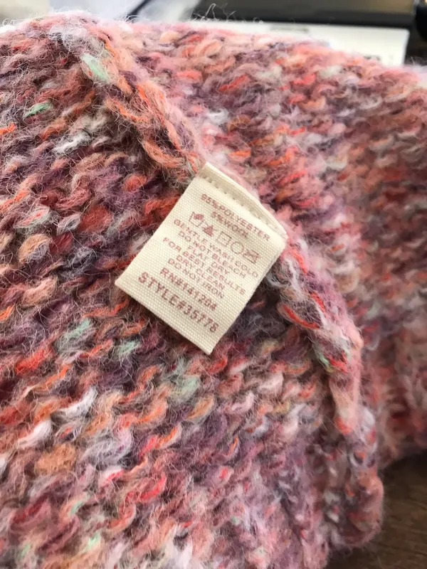 NWT Hem & Thread Mixed Yarn Cardigan sz L - Image 5