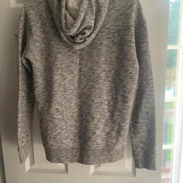 Hollister California Y2K Marled Gray Hoodie Size Small - Image 2