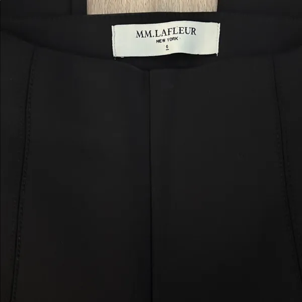 MM Lafleur The Shaw Pant Scuba Black 0 Ankle High Rise Minimalist Work Career - Image 4