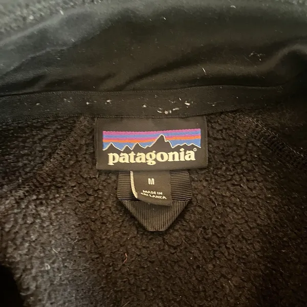 Patagonia Synchilla Women’s Black Fleece Zip Up Jacket Size Medium - Image 9