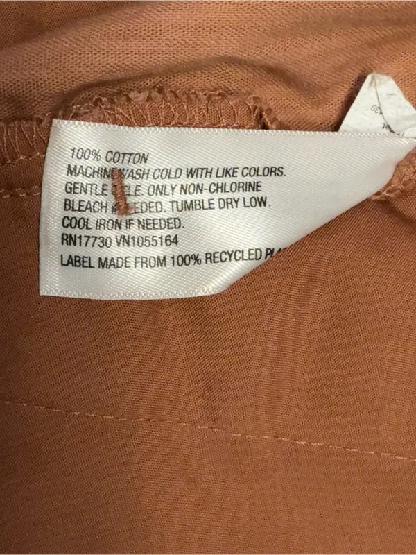 NWT A New Day Corduroy Wide Leg Pants Rust Size 4R 100% Cotton - Image 8