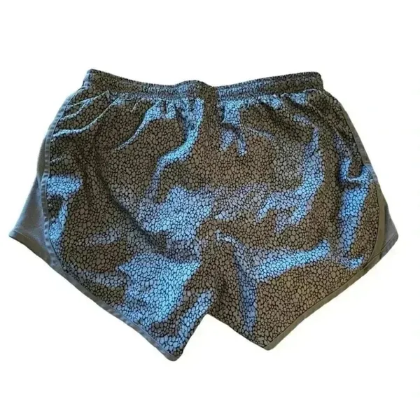 Nike Running Dri- Fit Gray Blue Black Womens Shorts SZ S - Image 3