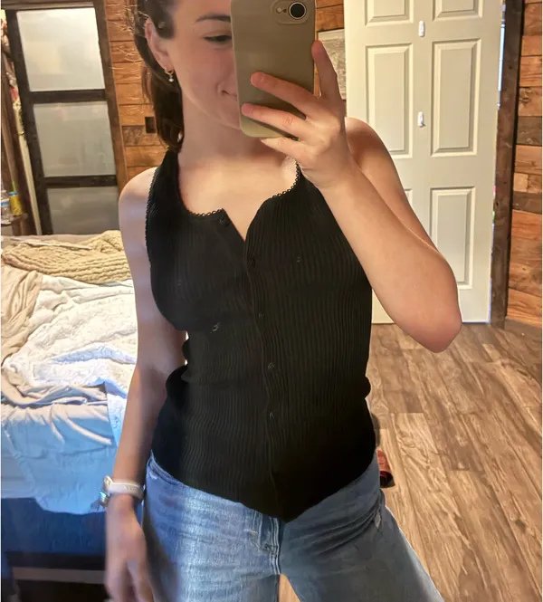 Free People Button-Up Top Tank - Image 2