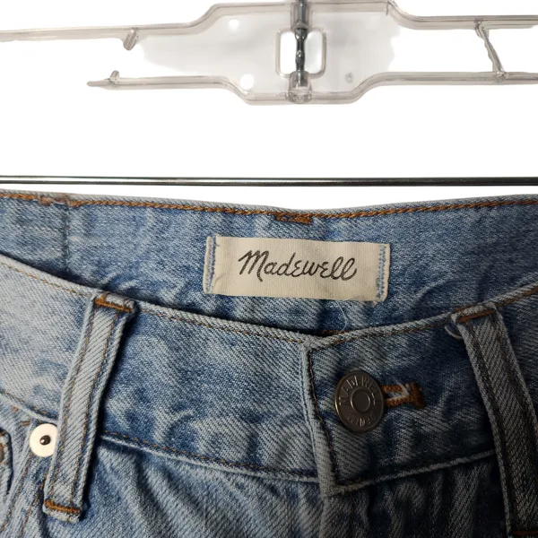 Madewell Blue Light Wash Denim Ankle Straight The Perfect Summer Jeans Size 25 - Image 4