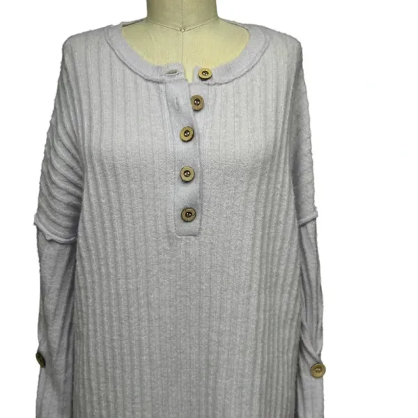 Free People Around‎ the Clock Tunic Sweater Lavender Size Small - Image 8