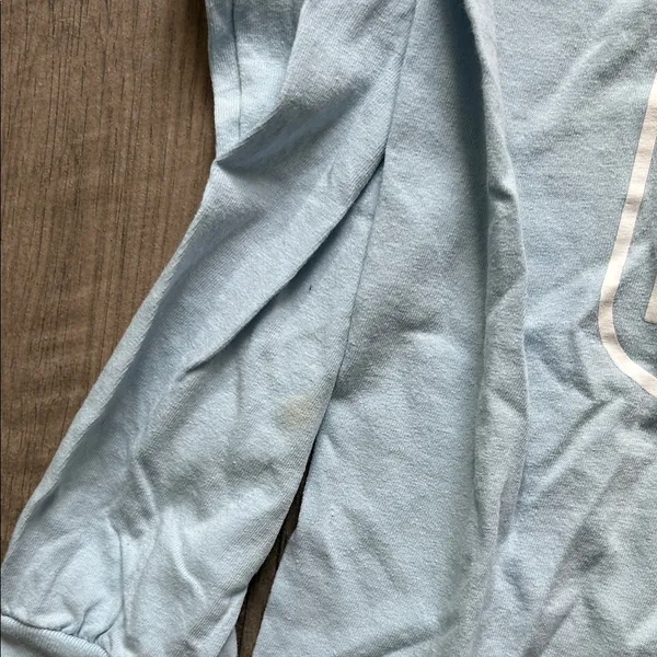 Adidas Sky Blue Long Sleeve Tee - Image 4