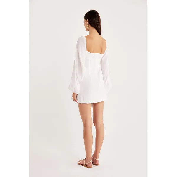 RUMER CAMILLE MINI DRESS SIZE LARGE‎ White - Image 4