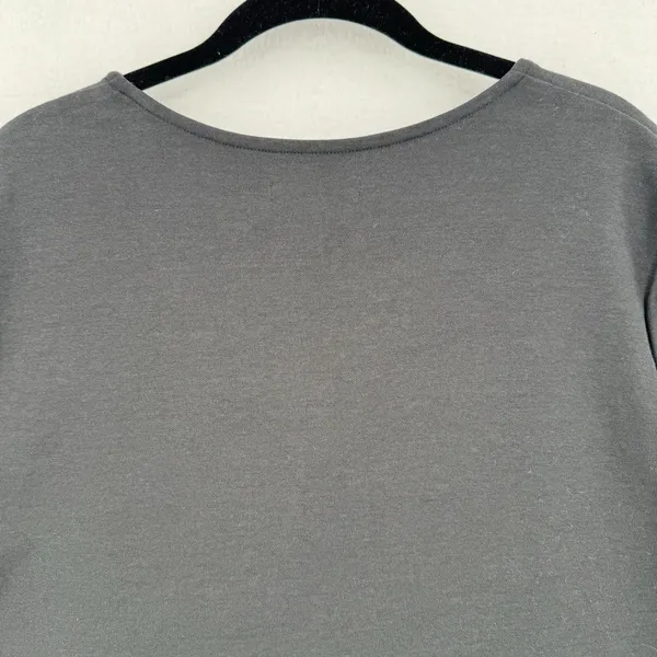 Free Assembly Women XL Black A Line Tunic Dress 3/4 Balloon Sleeve Minimalist - Image 3