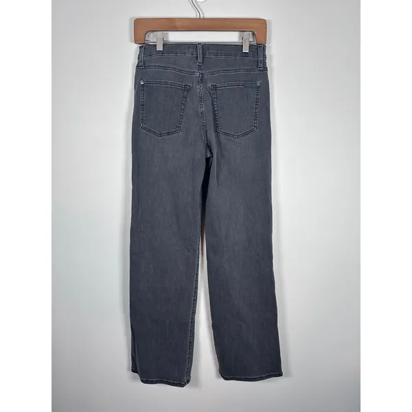 7 For All Mankind Alexa Jeans Women 27 Washed Black Minimalist Straight Leg - Image 5
