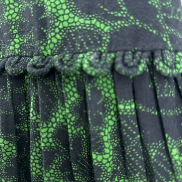 RHODE Aderyn Cotton Linen Tiered Maxi Dress Emerald Savoy Lace Green Black Large - Image 6