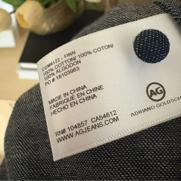 AG Denim Jean Shift Dress Bell-Sleeve Cotton Size XS NWT‎ - Image 7