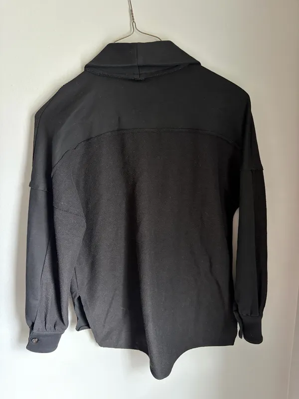 Black shawl collar cardigan - Image 2