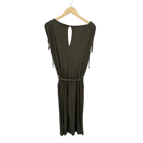 Anthropologie Moulinette Soeurs Alisande Jumpsuit Olive Green Sleeveless Large L - Image 2
