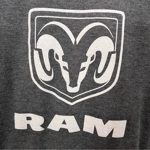 OURAY SPORTSWEAR Dodge Ram Gray Hoodie Medium - Image 2
