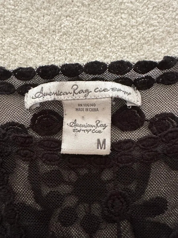 American Rag Cie Black Lace Top - Image 2