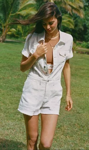 American Eagle denim romper - Image 2