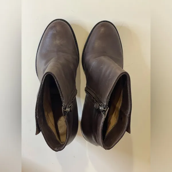 Roberto Del Carlo Taupe Brown High Heel‎ Ankle Leather Boots Size 8 - Image 9
