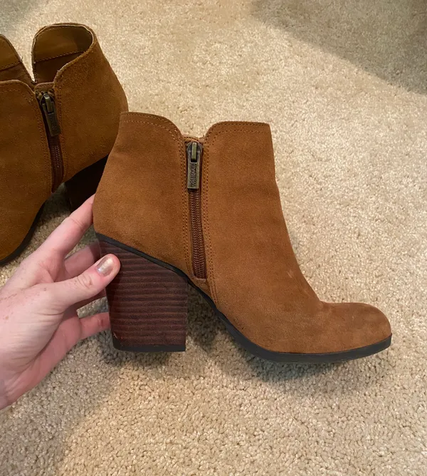 Cognac/Brown Heeled Booties - Image 5