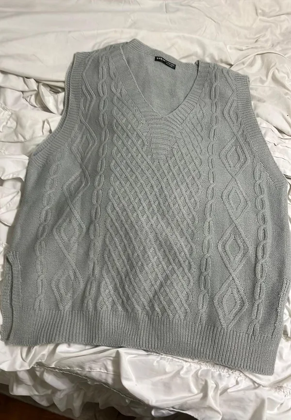 Sweater vest Gray Size L - Image 6