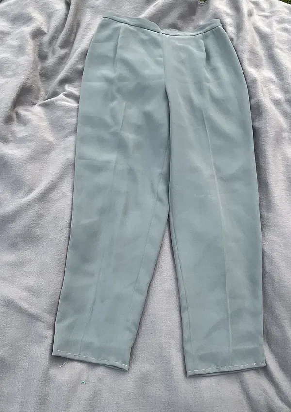 Petite Sophisticate Sea Green Pant Suit Set Size 6 - Image 11