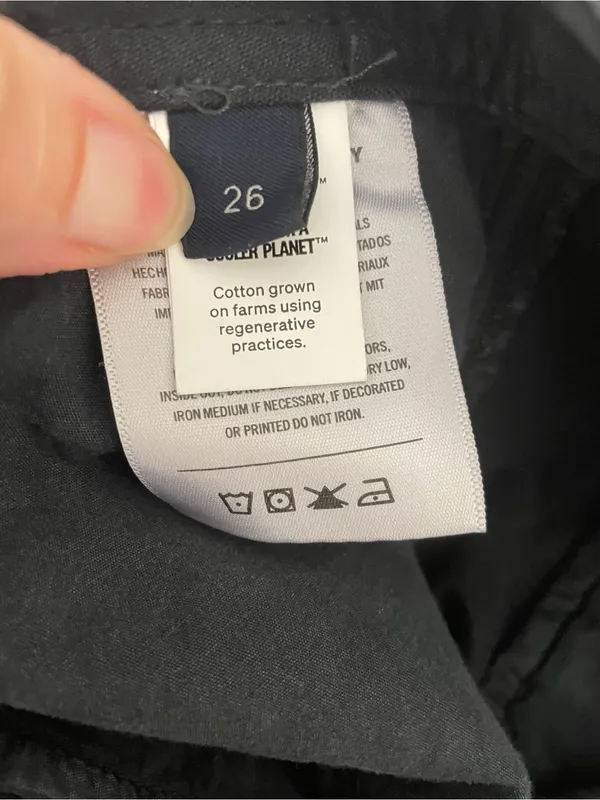 Citizens of Humanity Black Chino Cotton Pants Classic Tailored Fit Size 26 - Image 2